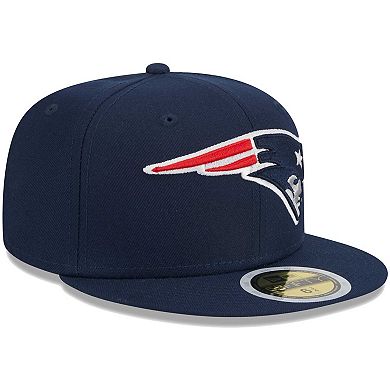 Youth New Era Navy New England Patriots Main 59FIFTY Fitted Hat