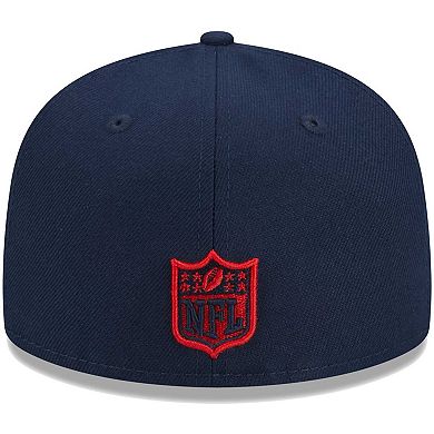 Youth New Era Navy New England Patriots Main 59FIFTY Fitted Hat