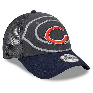 Preschool New Era Graphite/Navy Chicago Bears Reflect 9FORTY Adjustable Hat