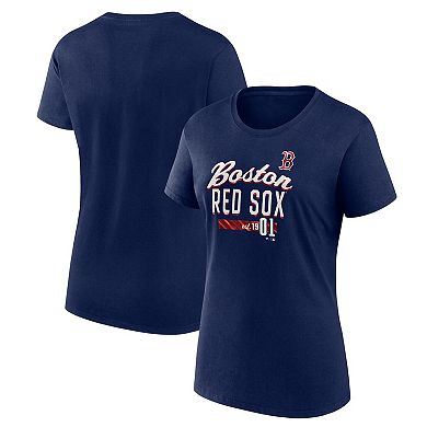 Women's Fanatics Branded Navy Boston Red Sox Logo T-Shirt