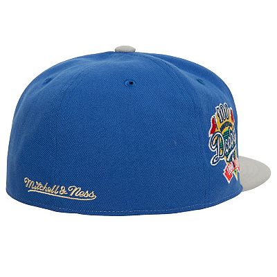 Men's Mitchell & Ness Cream/Gray Los Angeles Dodgers 100th