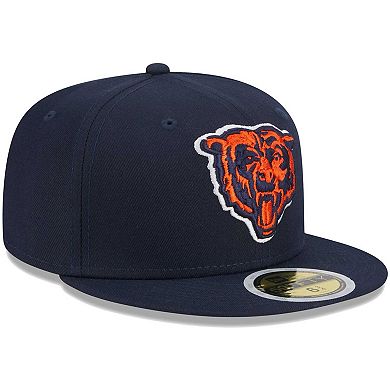 Youth New Era Navy Chicago Bears Main 59FIFTY Fitted Hat