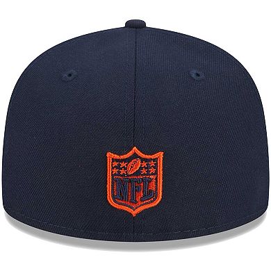Youth New Era Navy Chicago Bears Main 59FIFTY Fitted Hat