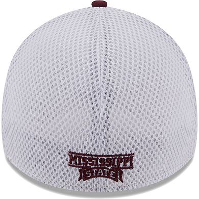 Men's New Era Maroon Mississippi State Bulldogs Evergreen Neo 39THIRTY Flex Hat