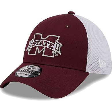 Men's New Era Maroon Mississippi State Bulldogs Evergreen Neo 39THIRTY Flex Hat