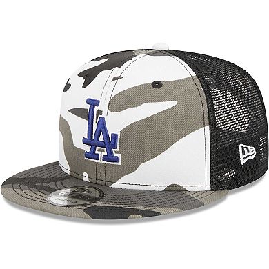 Men's New Era Camo Los Angeles Dodgers Urban Camo Trucker 9FIFTY Snapback Hat