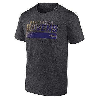 Men's Fanatics Branded  Charcoal Baltimore Ravens T-Shirt