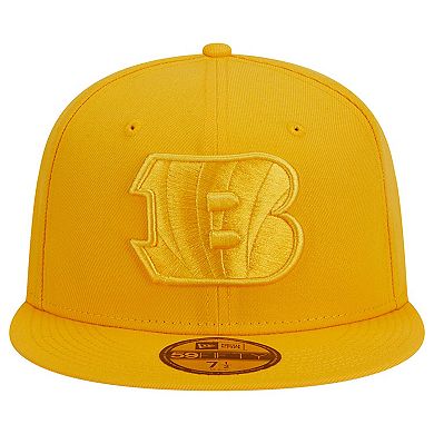 Men's New Era Gold Cincinnati Bengals Color Pack 59FIFTY Fitted Hat