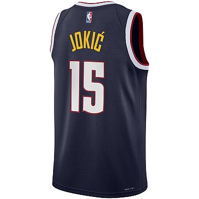 Youth Nike Nikola Jokic Navy Denver Nuggets Swingman Jersey - Icon Edition