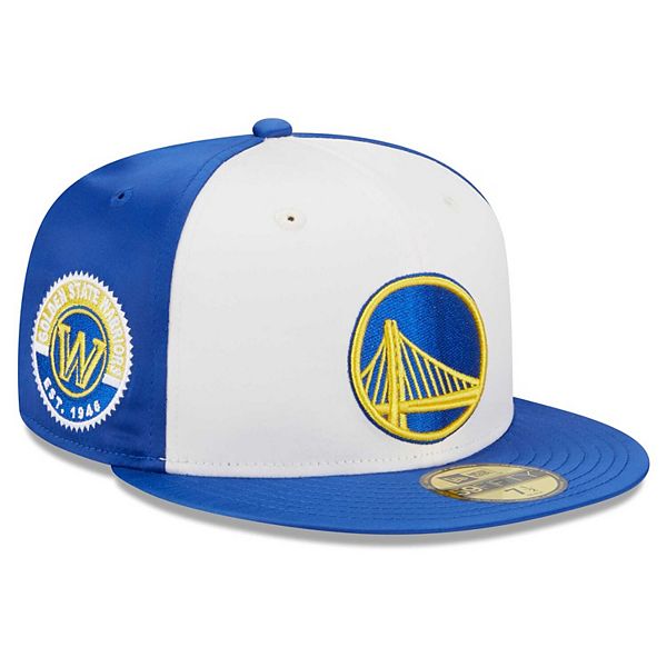 New Era Men's NBA Gs Warriors Logo Sleeked Finish 5950 Fitted Hats main image 0