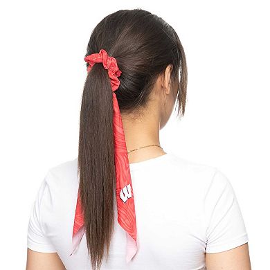 ZooZatz Wisconsin Badgers Swirly Scarf Scrunchie