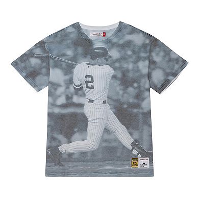Men's Mitchell & Ness Derek Jeter New York Yankees Cooperstown Collection Highlight Sublimated Player Graphic T-Shirt