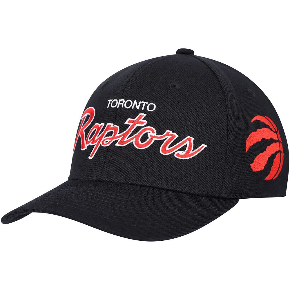 Men's Mitchell & Ness Black Toronto Raptors MVP Team Script 2.0 Stretch ...