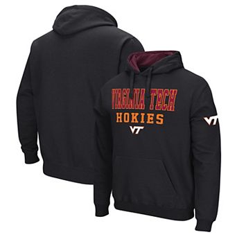 Men's Colosseum Black Virginia Tech Hokies Sunrise Pullover Hoodie
