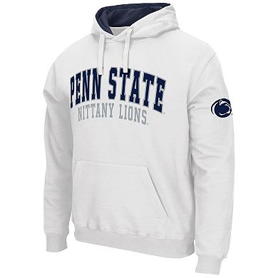 Men's Colosseum White Penn State Nittany Lions Double Arch Pullover Hoodie