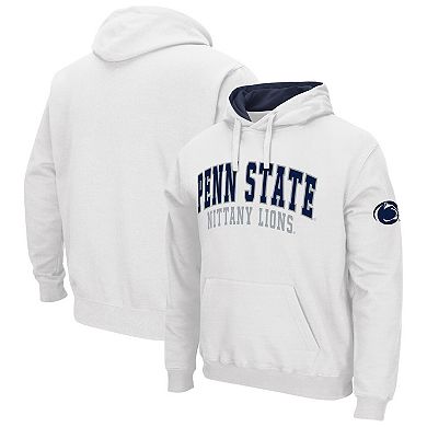 Men's Colosseum White Penn State Nittany Lions Double Arch Pullover Hoodie