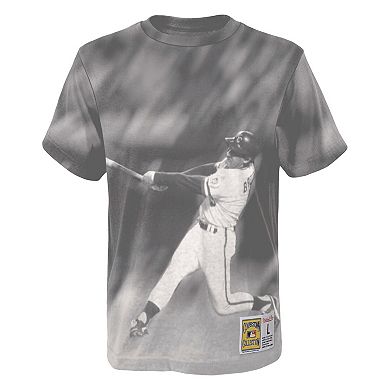 Youth Mitchell & Ness George Brett White Kansas City Royals Sublimated Player T-Shirt