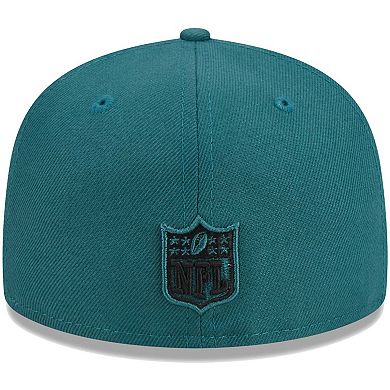 Youth New Era Midnight Green Philadelphia Eagles Main 59FIFTY Fitted Hat