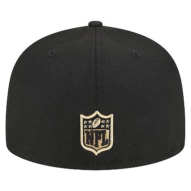 Men's New Era Black New Orleans Saints Main 59FIFTY Fitted Hat