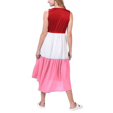 Women's G-III 4Her by Carl Banks Scarlet/Pink San Francisco 49ers 12th Inning Colorblock Dress