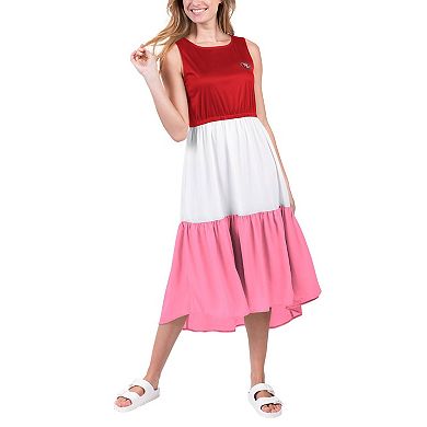 Women's G-III 4Her by Carl Banks Scarlet/Pink San Francisco 49ers 12th Inning Colorblock Dress