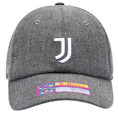 Men's Heather Black Juventus Berkeley Classic Adjustable Hat