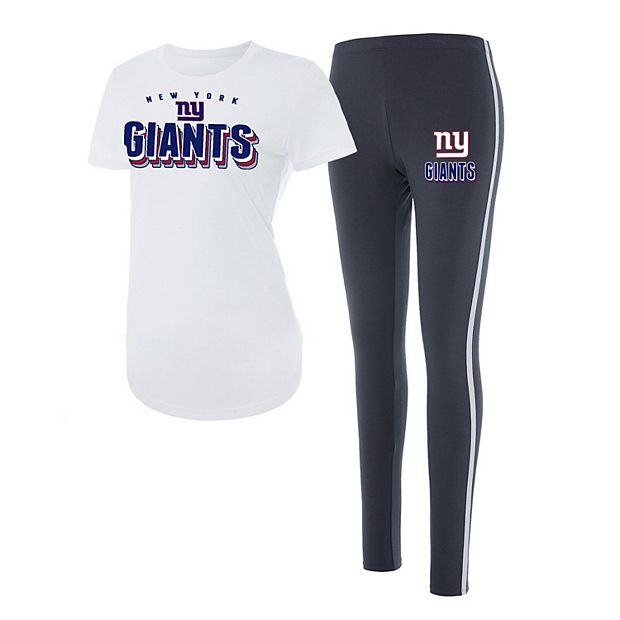 Women s Concepts Sport Charcoal New York Giants Sonata T Shirt Leggings Set