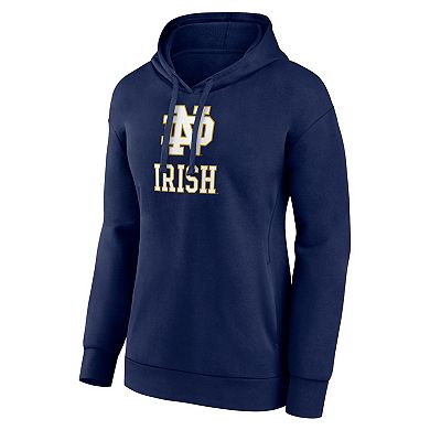 Women's Fanatics Navy Notre Dame Fighting Irish Pullover Hoodie