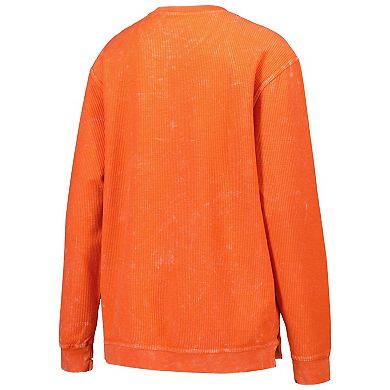 Women's G-III 4Her by Carl Banks Orange Miami Dolphins Comfy Cord Pullover Sweatshirt