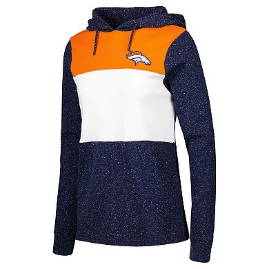 Women's Antigua Navy Denver Broncos Wicket Pullover Hoodie