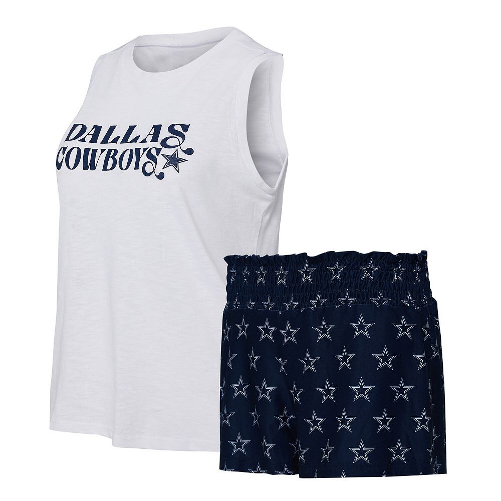 Women's Concepts Sport Navy/White Dallas Cowboys Gauge Tank Top ...