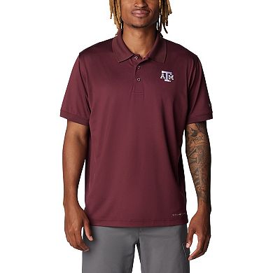 Men's Columbia Maroon Texas A&M Aggies PFG Tamiami Omni-Shield Polo