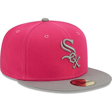 Men's New Era Pink Chicago White Sox Two-Tone Color Pack 59FIFTY Fitted Hat