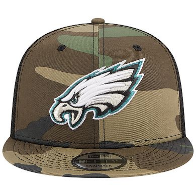 Men's New Era Camo Philadelphia Eagles Main Trucker 9FIFTY Snapback Hat