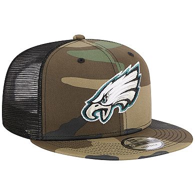 Men's New Era Camo Philadelphia Eagles Main Trucker 9FIFTY Snapback Hat