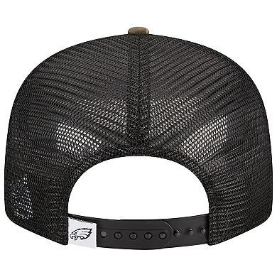 Men's New Era Camo Philadelphia Eagles Main Trucker 9FIFTY Snapback Hat