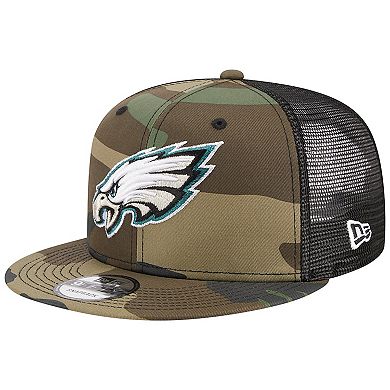 Men's New Era Camo Philadelphia Eagles Main Trucker 9FIFTY Snapback Hat