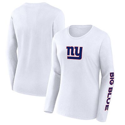 Women s Fanatics Branded White New York Giants Component Long Sleeve T Shirt