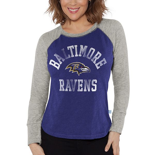 Women's G-III 4Her by Carl Banks Purple/Heather Gray Baltimore Ravens ...