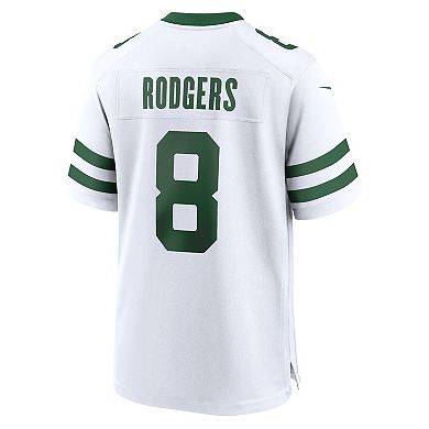 Men's Nike Aaron Rodgers White New York Jets Legacy Player Game Jersey