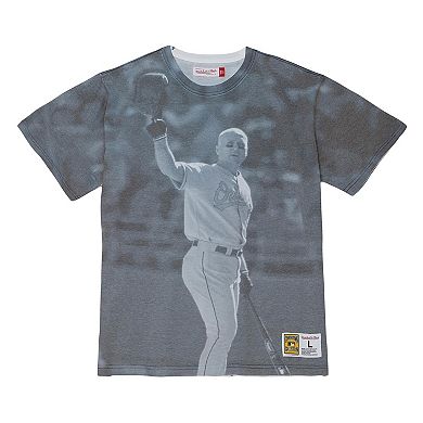 Men's Mitchell & Ness Cal Ripken Jr. Baltimore Orioles Cooperstown Collection Highlight Sublimated Player Graphic T-Shirt