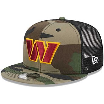 Youth New Era Camo Washington Commanders Main Trucker 9FIFTY Snapback Hat