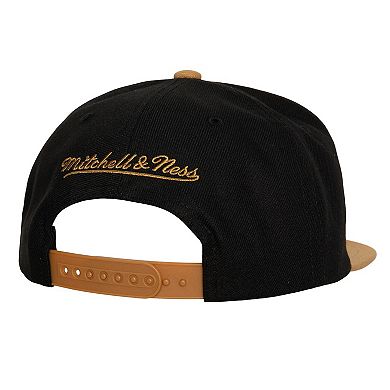 Men's Mitchell & Ness Black Vegas Golden Knights Core Team Ground 2.0 Snapback Hat