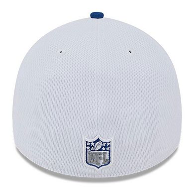Men's New Era  White/Royal Indianapolis Colts 2023 Sideline 39THIRTY Flex Hat