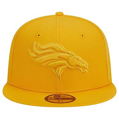 Men's New Era Gold Denver Broncos Color Pack 59FIFTY Fitted Hat
