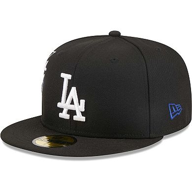 Men's New Era Black Los Angeles Dodgers Neon 59FIFTY Fitted Hat