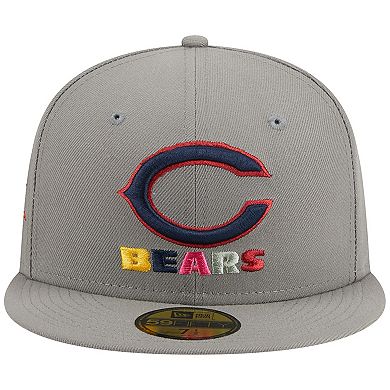 Men's New Era Gray Chicago Bears Color Pack 59FIFTY Fitted Hat