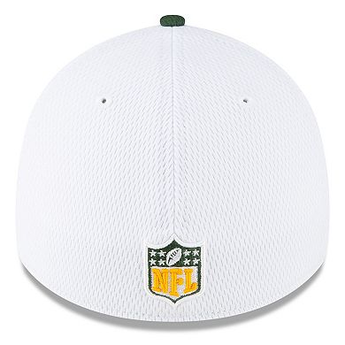 Men's New Era White/Green Green Bay Packers 2023 Sideline 39THIRTY Flex Hat