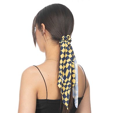 ZooZatz West Virginia Mountaineers Checkered Scrunchie Scarf