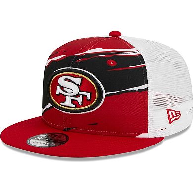 Men's New Era Scarlet San Francisco 49ers  Tear Trucker 9FIFTY Snapback Hat